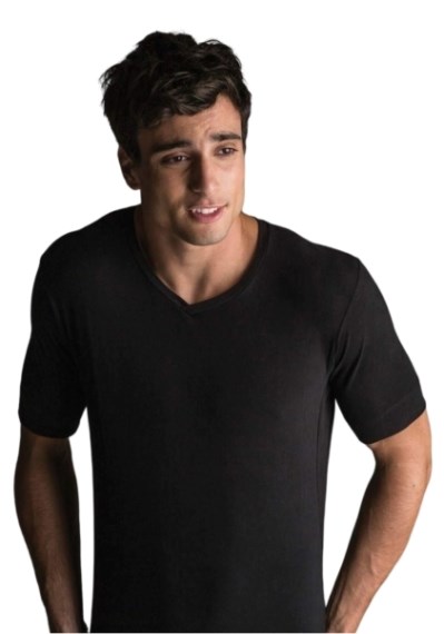 Camiseta Manga Corta Escote en V - 4110