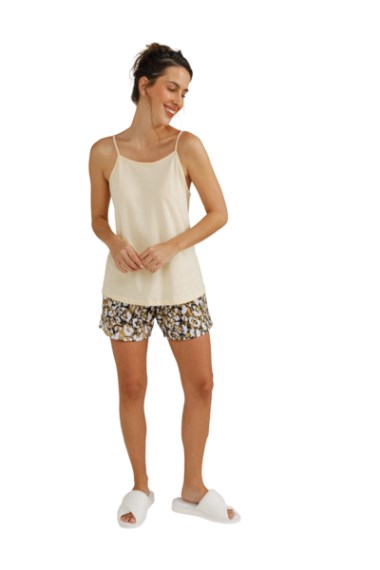 Pijama Musculosa con Tiras y Short- 1725