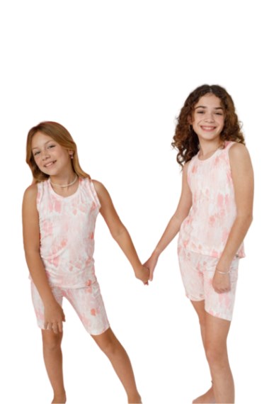 Pijama Nena Musculosa con Biker Estampado - 5924