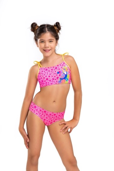 Bikini Top y Bombacha de Nena Estampada - 60068 