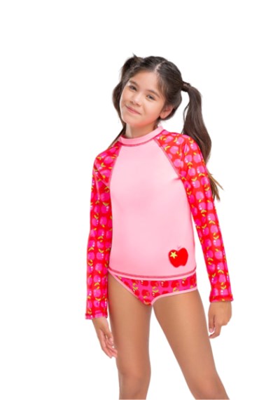 Remera Manga Larga Estampada con Factor UV - 60067