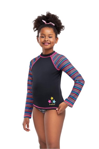 Remera Manga Larga Estampada con Factor UV - 60062