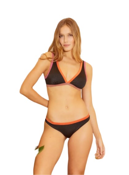 Bikini Top Triángulo y Vedetina Tricolor - 743-24
