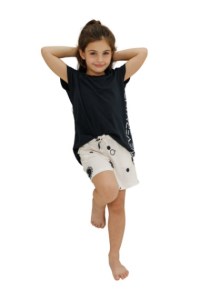 Pijama Nena sin Manga Short Estampado - V8525C