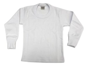 510 - Camiseta Interlock Manga Larga Escote Redondo Niño