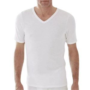  420 - Camiseta Algodón Manga Corta Escote V