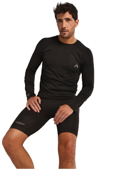  5319 - Camiseta Deportiva Manga Larga Escote Redondo