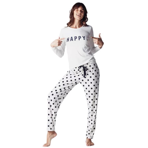 576 - Pijama Manga Larga Modal Happy