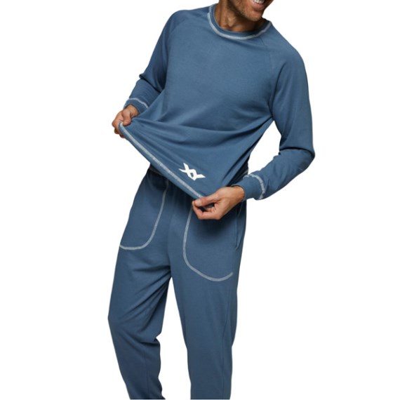 8060 - Pijama Hombre Manga Larga Liso