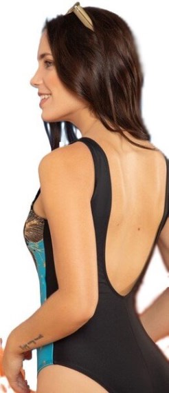 Malla Sublimada Hojas Doradas - 25208